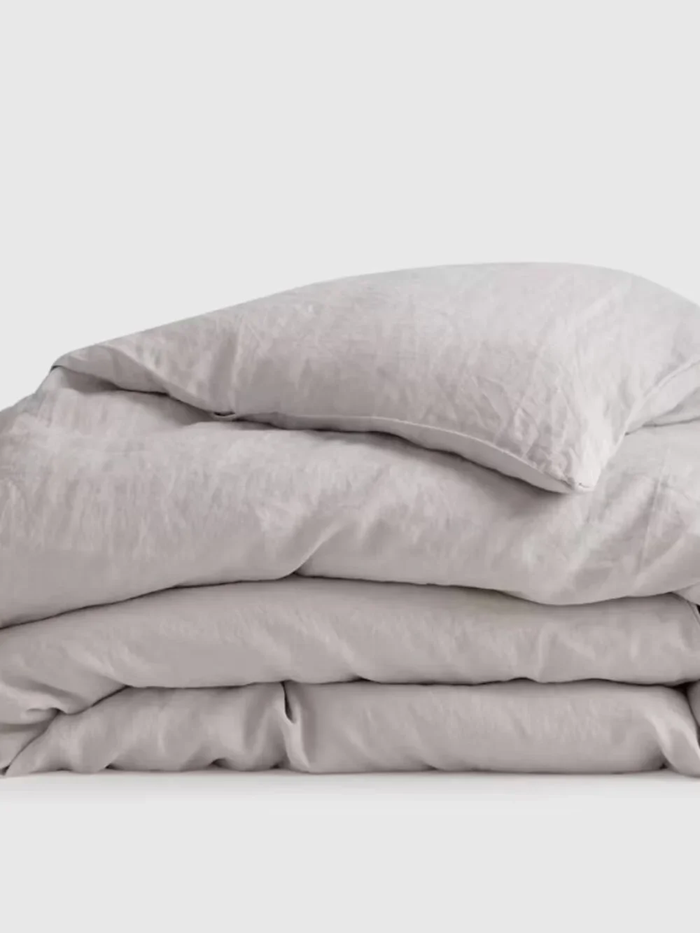 Quince European Linen Duvet Cover King/Cal King Natural Chambray